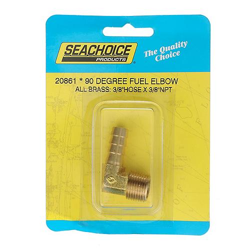 Seachoice 90-Degree Fuel Elbow, 3/8 In. With 3/8 In. Thread