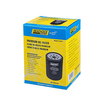 Seachoice 21073 Premium Oil Filter, GM Long Style