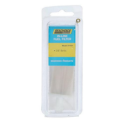 Seachoice in-Line Fuel Filter, 3/8 in., Plastic, Outboard, 20 Micron