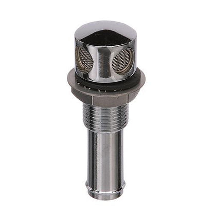Seachoice Thru Hull Fuel Tank Vent, Chrome-Plated Brass, 5/8 in.
