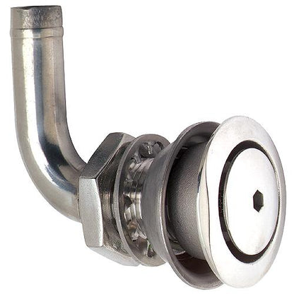 Seachoice 23061 Fuel Tank Vent, Stainless Steel, 5/8 In., 90 Degree, Corrosion-Resistant