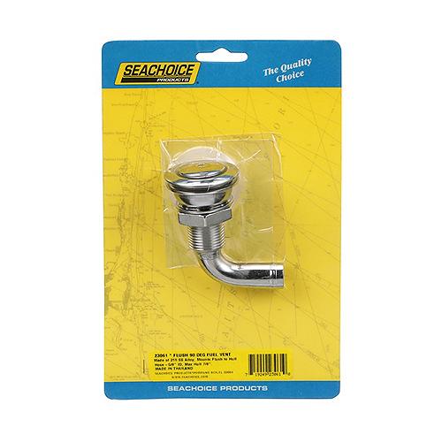 Seachoice 23061 Fuel Tank Vent, Stainless Steel, 5/8 In., 90 Degree, Corrosion-Resistant