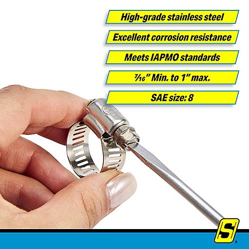 #08 SS Hose Clamp