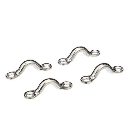 Seachoice 28811 Multi-Purpose Forged Stainless Steel 3/8 In. Eye Straps, Set of 4