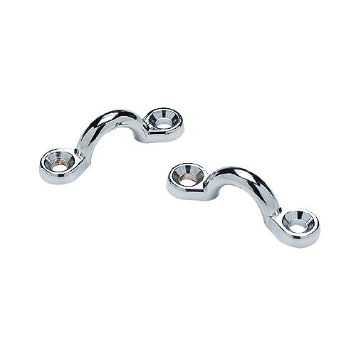 Seachoice 28831 Multi-Purpose Chrome-Plated Zinc 3/8 in. Eye Straps, Set of 4