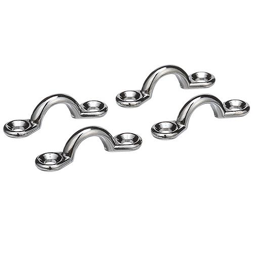 Seachoice 28831 Multi-Purpose Chrome-Plated Zinc 3/8 in. Eye Straps, Set of 4