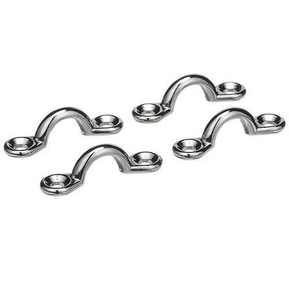 Seachoice 28831 Multi-Purpose Chrome-Plated Zinc 3/8 in. Eye Straps, Set of 4