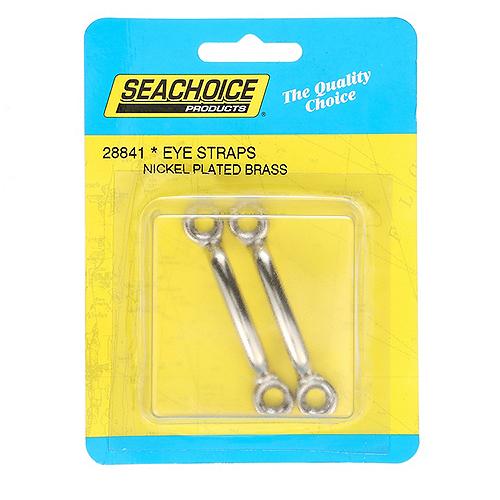 Nickel Plated Brass Wire Eye Straps Pair