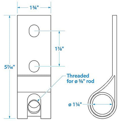 Seachoice 30201, 304 Stainless Steel Lifting Adapter Plate, CLOSEOUT
