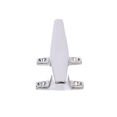 Seachoice 30571 Hollow Base Cleat, Chrome-Plated Zamak, 6 in. Long