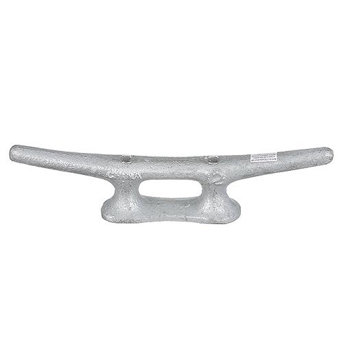 Seachoice 30630 Open Base Dock Cleat, Galvanized Gray Iron, 12 In.