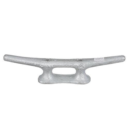 Seachoice 30630 Open Base Dock Cleat, Galvanized Gray Iron, 12 In.