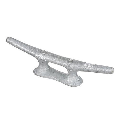 Seachoice 30630 Open Base Dock Cleat, Galvanized Gray Iron, 12 In.