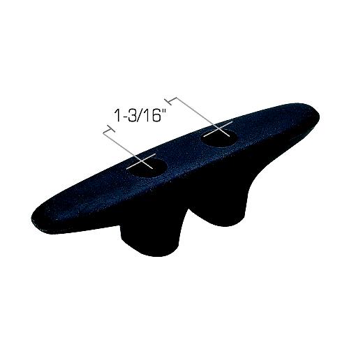 Seachoice 30801 Black Plastic Cleat, 4-1/2" Long
