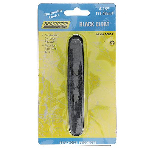 Seachoice 30801 Black Plastic Cleat, 4-1/2" Long
