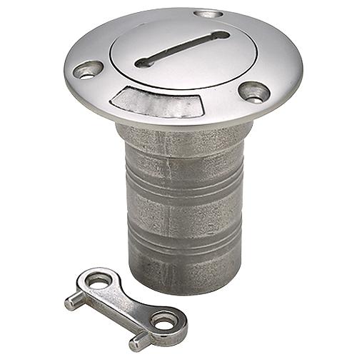 Seachoice 32281 Corrosion-Resistant Cast 316 Stainless Steel Deck Fill Waste Fill w/ Cap