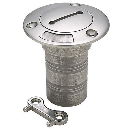 Seachoice 32281 Corrosion-Resistant Cast 316 Stainless Steel Deck Fill Waste Fill w/ Cap