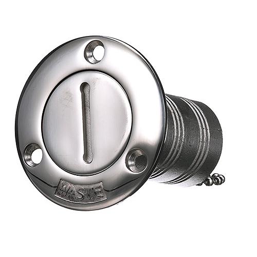 Seachoice 32281 Corrosion-Resistant Cast 316 Stainless Steel Deck Fill Waste Fill w/ Cap