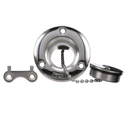 Seachoice 32281 Corrosion-Resistant Cast 316 Stainless Steel Deck Fill Waste Fill w/ Cap