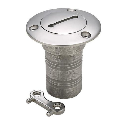 Seachoice Corrosion-Resistant Cast 316 Stainless Steel Deck Fill, Diesel Fill w/ Cap