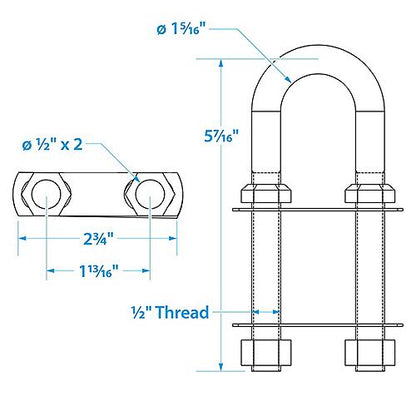 Seachoice 33631 Seachoice Stainless Steel Bow Eye