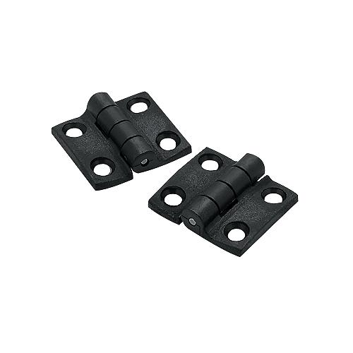 Seachoice 33891 Butt Hinge, 1-1/2" x1-3/8 Black Nylon , Pairs