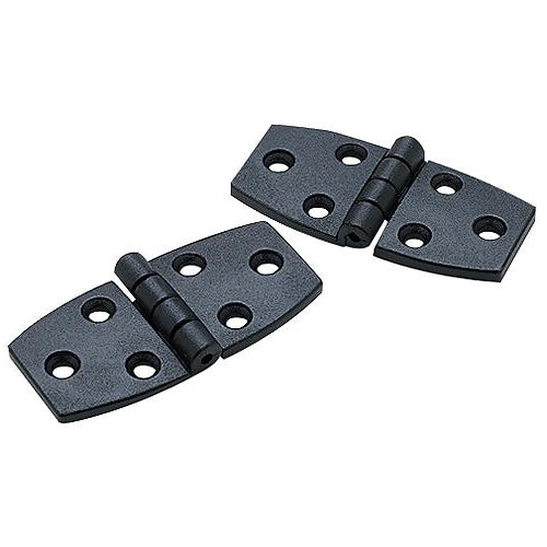 Seachoice 34141 Door Hinge, 2-3/4" x 1-3/8", Black Nylon , Pair