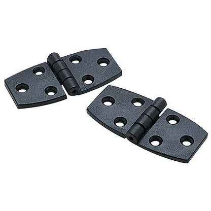 Seachoice 34141 Door Hinge, 2-3/4" x 1-3/8", Black Nylon , Pair