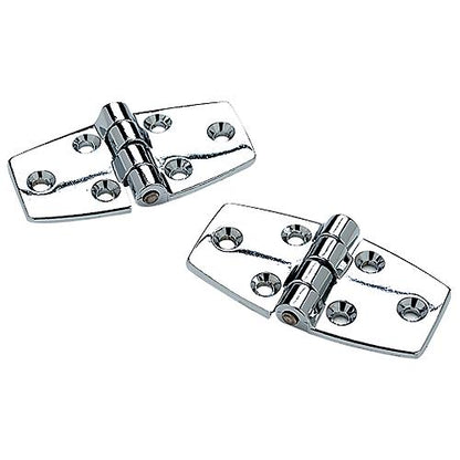 Seachoice 34231 (2) 3" x 1-1/2" Chrome Plated Zinc Utility Hinges