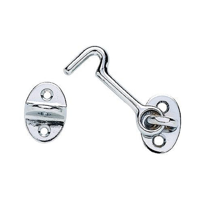 Seachoice 36121 Chrome-Plated Cast Brass 2 in. Marine Cabin Door Hook