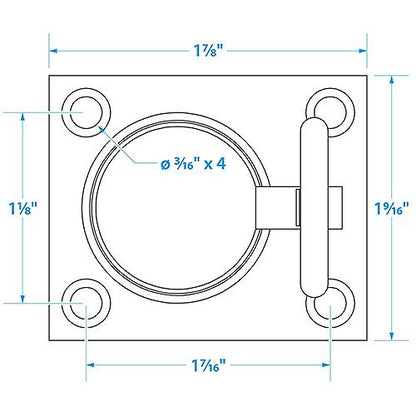 Flush Ring Pull Seachoice 36661