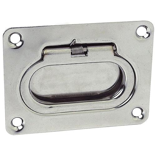 Seachoice 36701 Spring Loaded Flush Mount Hatch Handle, 304 Stainless Steel, 3 In. X 2-1/4 In.