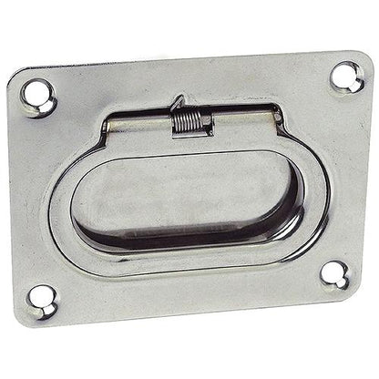 Seachoice 36701 Spring Loaded Flush Mount Hatch Handle, 304 Stainless Steel, 3 In. X 2-1/4 In.