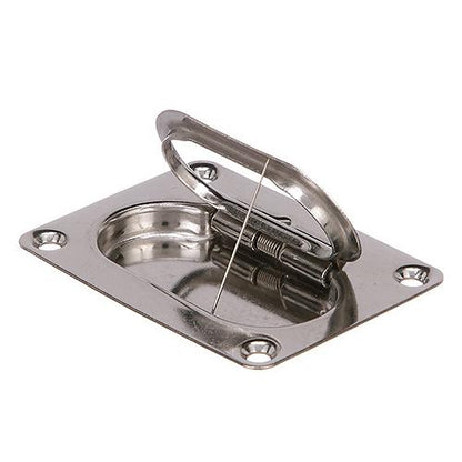 Seachoice 36701 Spring Loaded Flush Mount Hatch Handle, 304 Stainless Steel, 3 In. X 2-1/4 In.