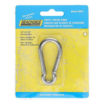 Seachoice 36851 Interlocking Spring Hook, 2.5 In. X 0.25 In., 240 Lb. Max Load