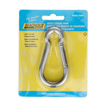 Seachoice 36861 Interlocking Spring Hook, 3.25 In. X 0.3125 In., 480 Lb. Max Load