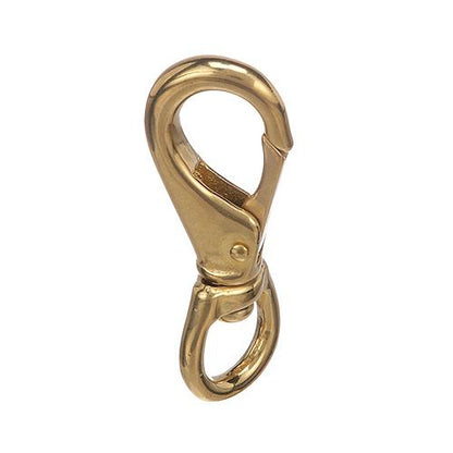 Seachoice 36881 Swivel Eye Snap, Cast Brass, Size #1, 3-1/4 In. Long, 5/8 In. ID Eye