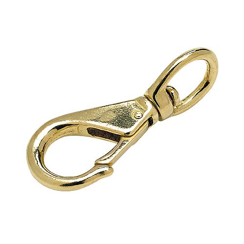Seachoice 36881 Swivel Eye Snap, Cast Brass, Size #1, 3-1/4 In. Long, 5/8 In. ID Eye