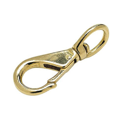 Seachoice 36881 Swivel Eye Snap, Cast Brass, Size #1, 3-1/4 In. Long, 5/8 In. ID Eye