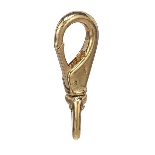 Seachoice 36881 Swivel Eye Snap, Cast Brass, Size #1, 3-1/4 In. Long, 5/8 In. ID Eye
