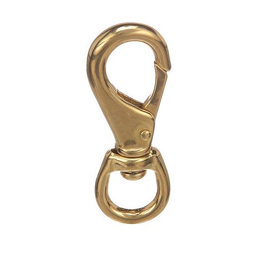 Seachoice 36891 Swivel Eye Snap, Cast Brass, Size #2, 3-3/4 In. Long, 3/4 In. ID Eye