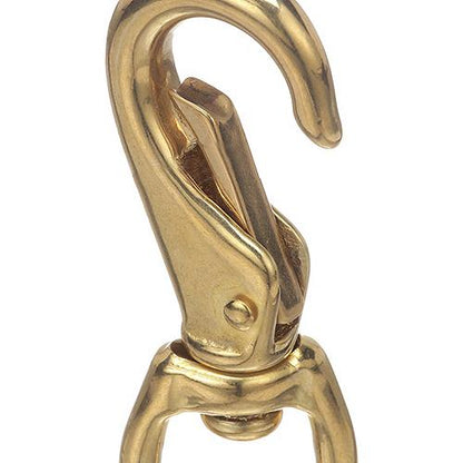 Seachoice 36891 Swivel Eye Snap, Cast Brass, Size #2, 3-3/4 In. Long, 3/4 In. ID Eye