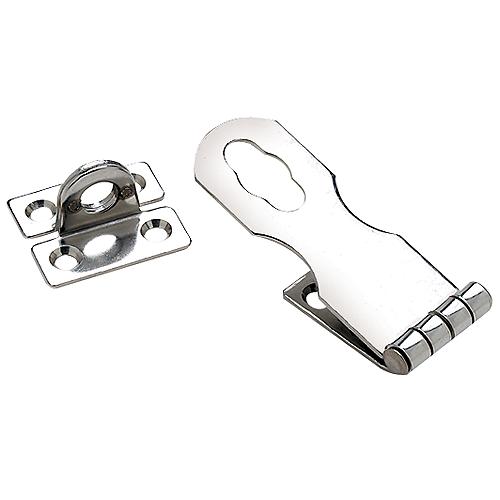 Seachoice 37021 Marine-Grade Safety Hasp, Polished 304 Stainless Steel, 2-7/8 In. X 1-3/8 In.