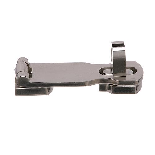 Seachoice 37501 Marine-Grade Safety Hasp w/ Swivel Eye, Polished 316 Stainless Steel