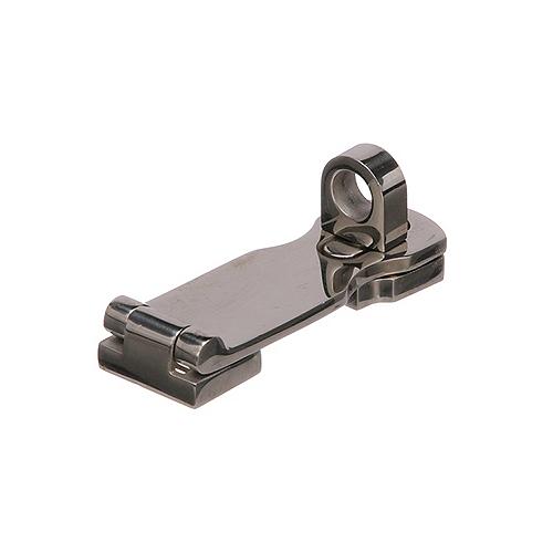 Seachoice 37501 Marine-Grade Safety Hasp w/ Swivel Eye, Polished 316 Stainless Steel