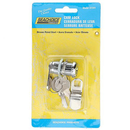 Seachoice 37241 Chrome-Plated Steel Cam Lock w/ 2 Matching Keys