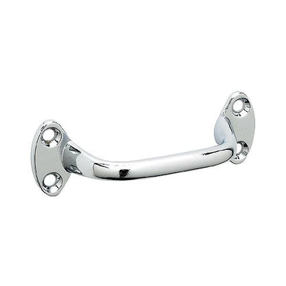 Seachoice 37521 Heavy Duty Transom Handle, Triple Chrome-Plated Cast Brass, 6 in. Round Grip