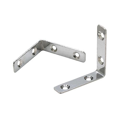 Seachoice Marine-Grade 90-Degree Angle Bracket, Polished 304 Stainless Steel, 2-3/8 in. X 1/2 in., Pack of 2