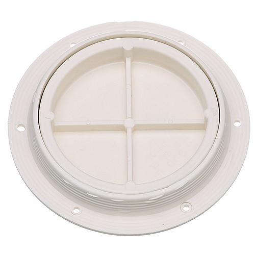 Seachoice 39461 White Pry-Up Deck Plate, Watertight, Up to 4-3/8 in. Diameter