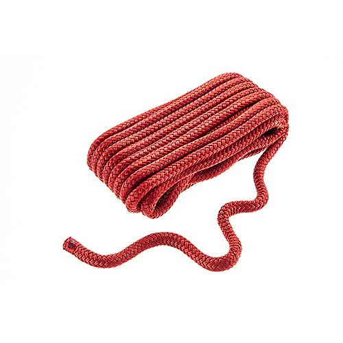 Seachoice Double-Braid Nylon Dock Line w/ Eye Splice, Pre-Shrunk, Heat Stabilized, 1/2 In. X 20 Ft., Red